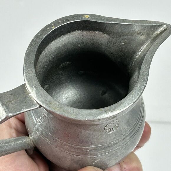 Vintage SMC Sexton Semetale Pewter Cream & Sugar MCM Colonial - Picture 16 of 16